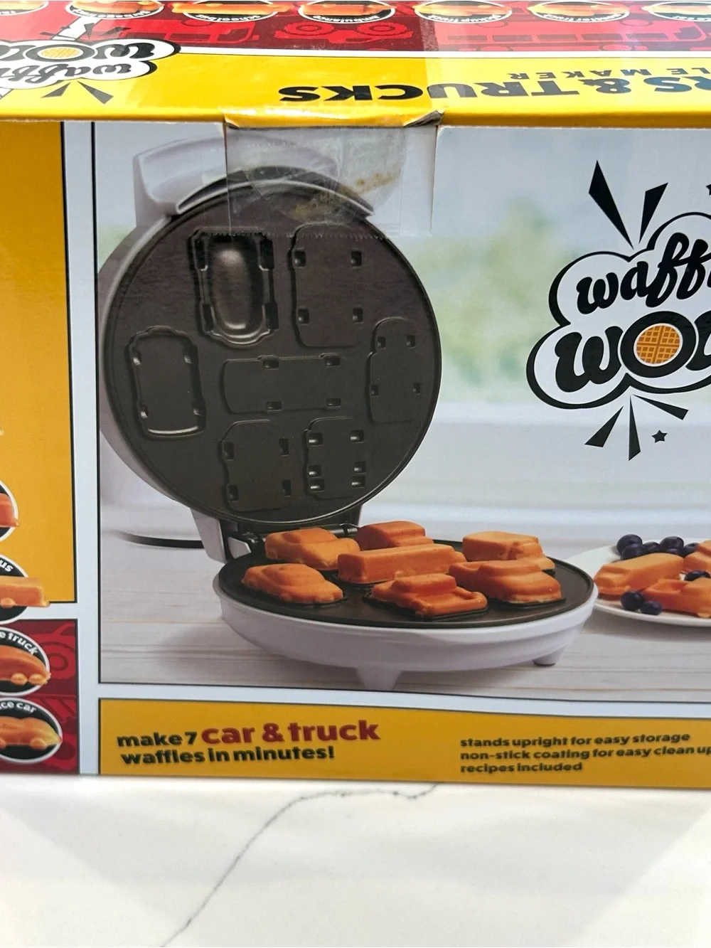 Waffle Wow! 3D Cars and  Trucks, Electric Waffle Maker New In Box